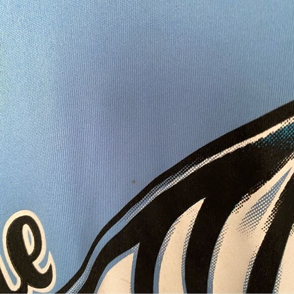 A4 Men’s Short Sleeve Crew Neck Dri Fit Blue ‘The Wave’ Tee - Picture 2 of 4